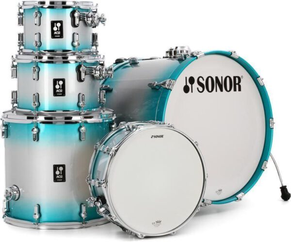 Sonor AQ2 Studio Set + Meinl Becken + Doppeltpedal + Dämpfer – Bild 3