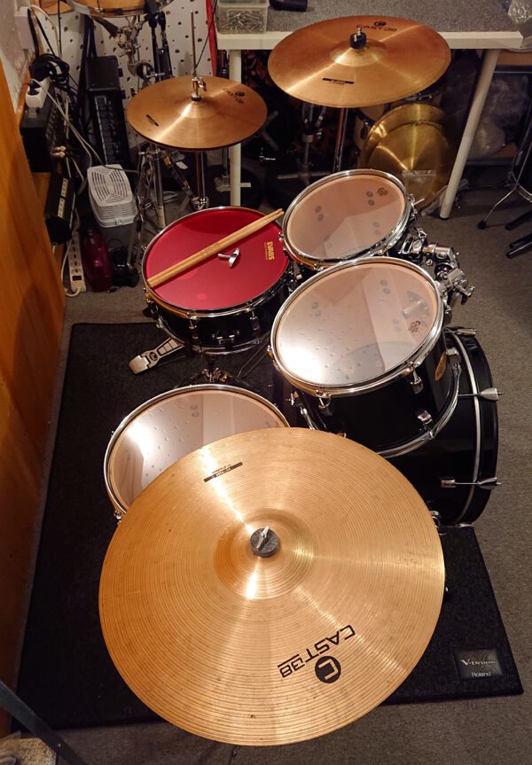 Pearl Target Schlagzeug in Black Drumset+Hardware+Sonor Cast B8 Beckenset – Bild 5