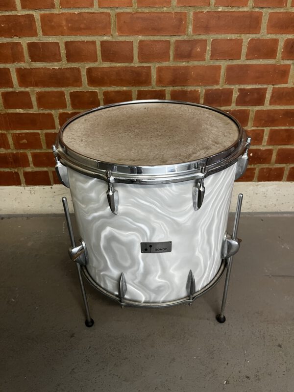 SONOR Teardrop satin flame Silber 1960er – Bild 3