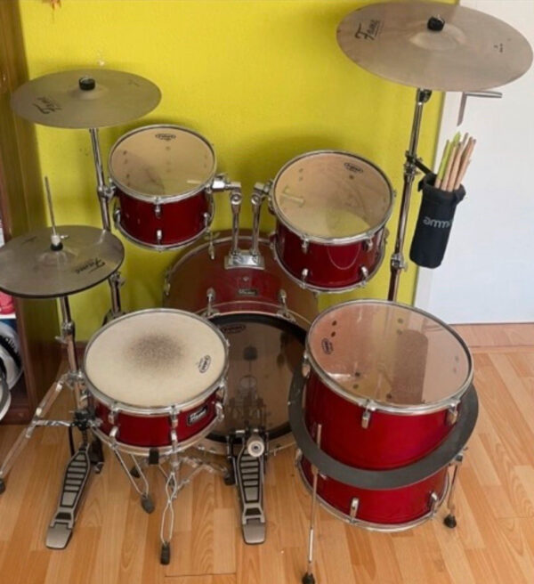 Fame Maple Standart Set 5221 Bordeaux Rot mit Zubehör