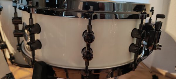 SONOR ASCENT DRUM SET, lackiert, weiss, mit Snare und der kompletten Hardware – Bild 6