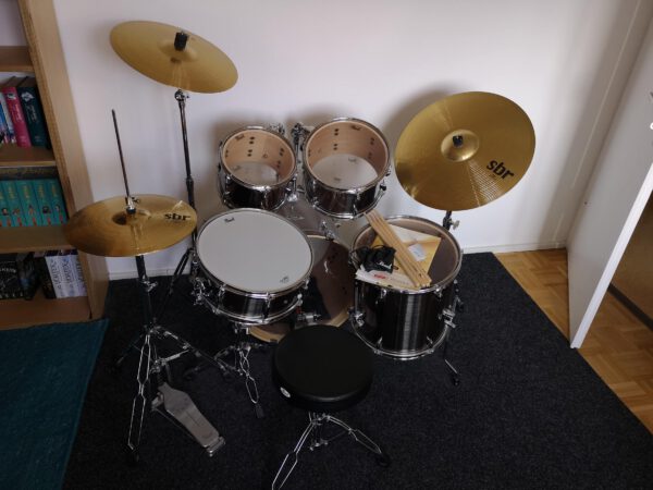 Pearl Export Drum-Set EEX705NP/CB #21 Smokey Crome